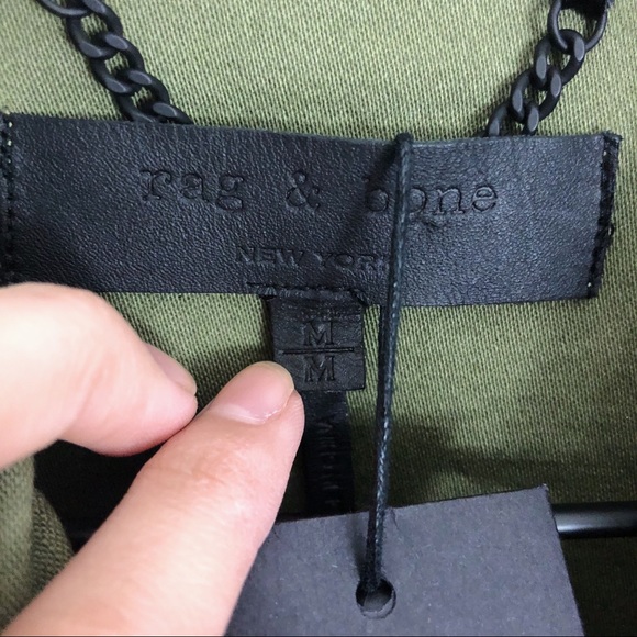 SOLD NWT Rag & Bone Button Military Shirt - Picture 5 of 8